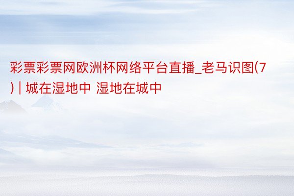 彩票彩票网欧洲杯网络平台直播_老马识图(7) | 城在湿地中 湿地在城中